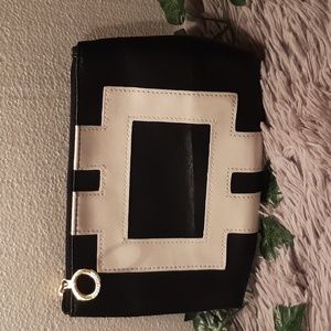 Estee Lauder Cosmetic Bag- Black and White